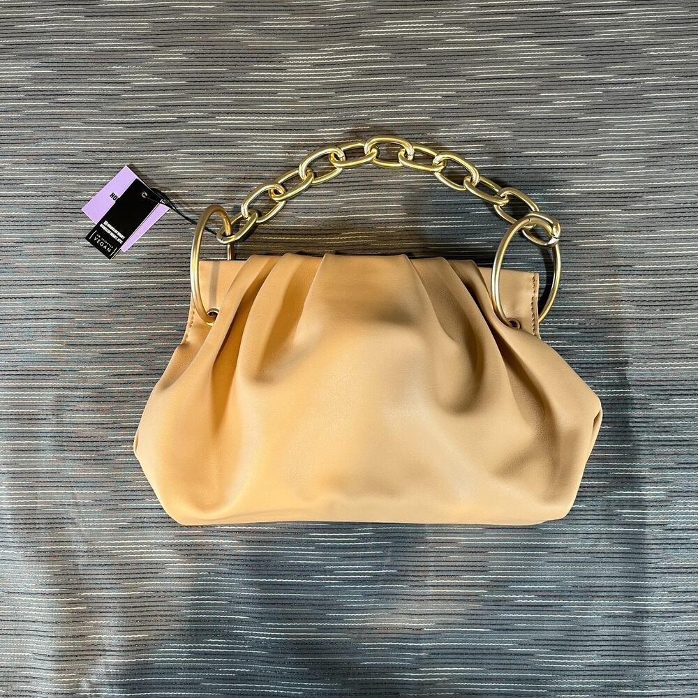 House of Want Chill Framed Clutch Shoulder Bag in Tiramisu New
